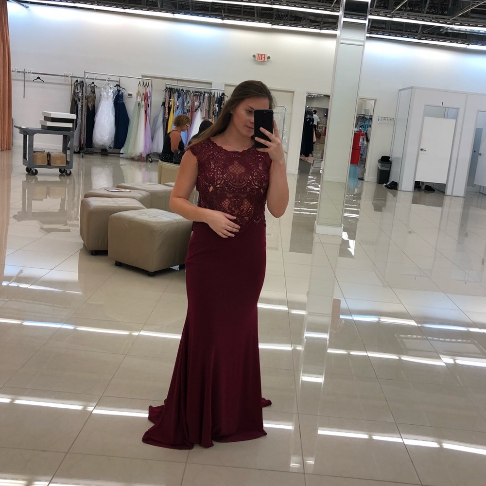 Maroon Prom Dress (Camille La Vie)